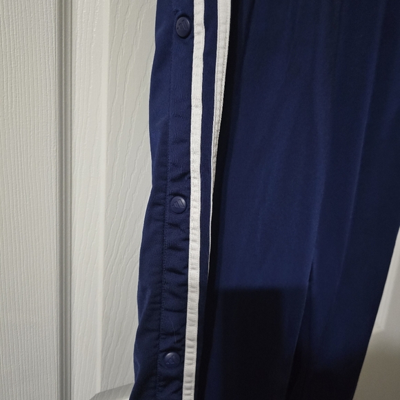 Vintage Y2K Adidas 3 Stripe Snap Breakaway Thick Knit Track Pants, Unisex, EUC! - Picture 5 of 11